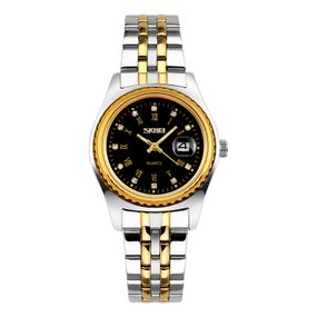 Жіночий годинник Skmei 9098BK-S Black Lady