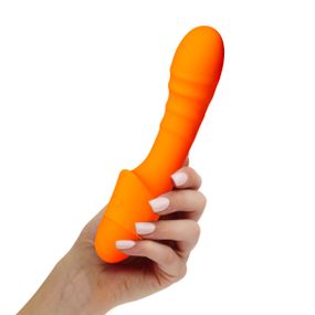Ребристий вібратор для точки G Pash Ribbed G-spot Vibrator колір: помаранчевий So Divine (Велика Британія), Помаранчевий