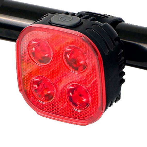 Задняя велосипедная фара мигалка FY-328, Стоп на велосипед LED USB, Велофонарь задний на багажник AX-96 | Зображення 3