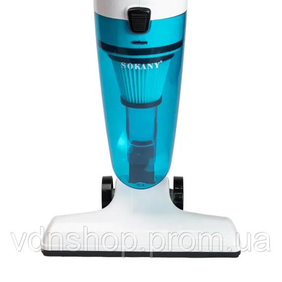 Пылесос вертикальный ручной для дома 900 Вт циклонный для сухой уборки 1.2 л Голубой SK-13013 | Зображення 7