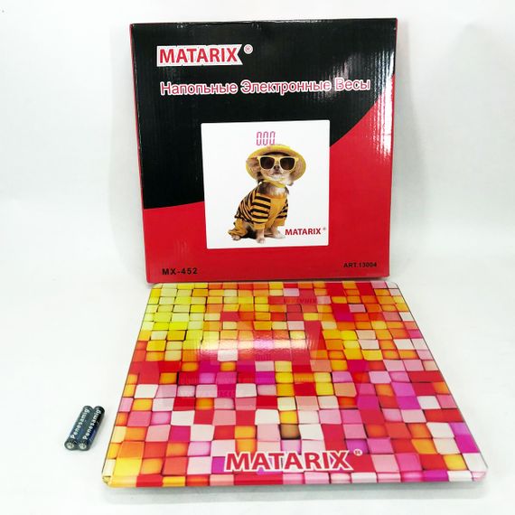 Ваги для підлоги MATARIX MX-452 180 кг, Ваги для вимірювання маси тіла, Електронні ваги мозаїка | Зображення 6