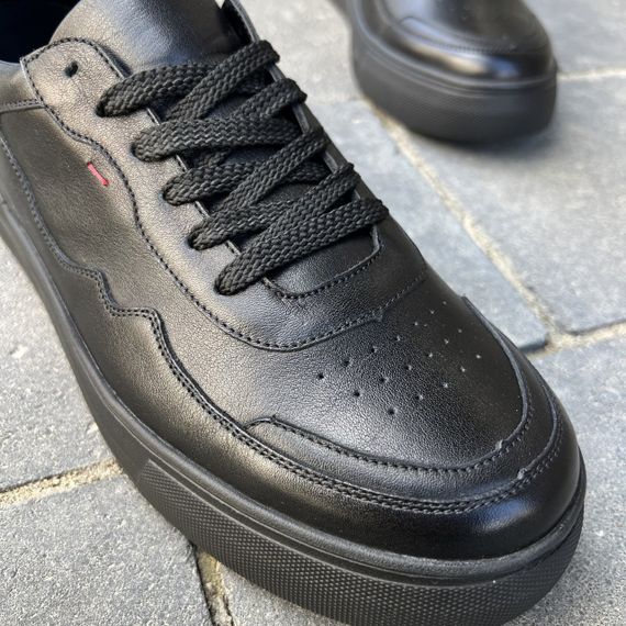 Шкіряні кеди на масивній підошві для чоловіків 40 розмір | Зображення 6