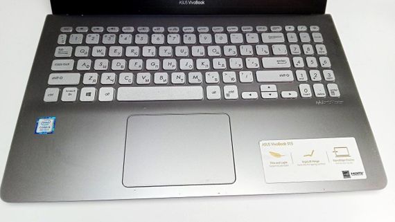 Ультрабук Б-клас Asus VivoBook S15 S530F / 15.6" (1366x768) TN / Intel Core i3-8145U (2 (4) ядра по 2.1 - 3.9 GHz) / 8 GB DDR4 / 120 GB SSD / Intel UHD Graphics / WebCam б/в | Зображення 7