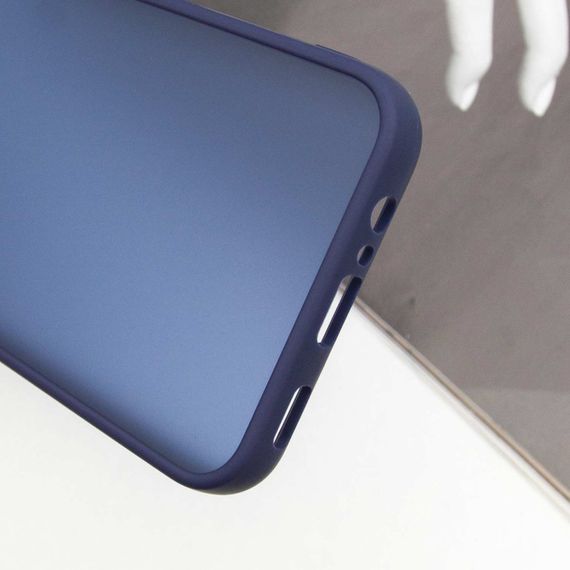 Чехол TPU+PC Lyon Frosted для Samsung Galaxy A25 5G Navy Blue | Зображення 5