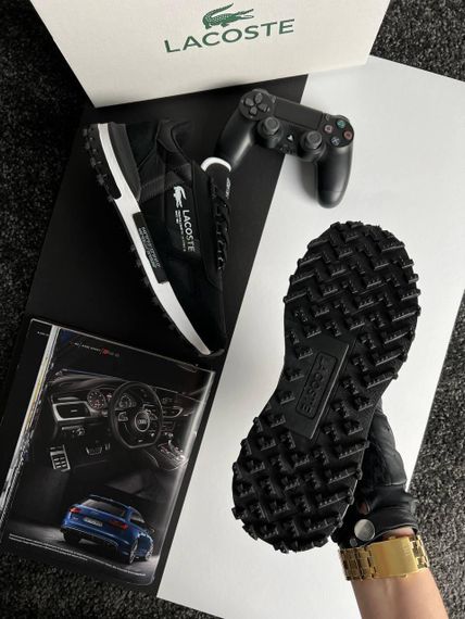 Чоловічі кросівки Lacoste Elite Active Black White (топ якість) A3386 | Зображення 8
