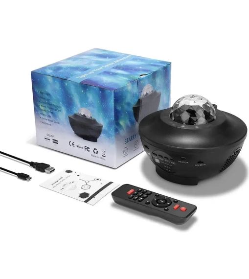 Лампа ночник на поставке Звёздное небо-сфера k790