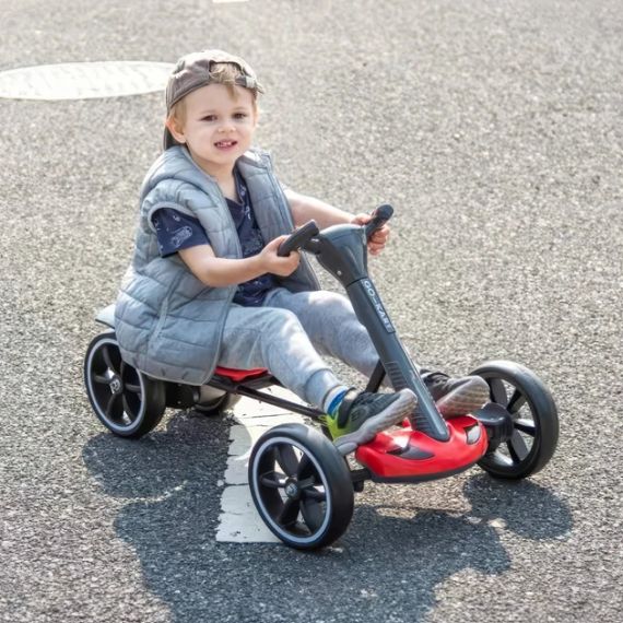 Детский электромобиль Go-Kart / Красный Электрокарт с EVA колесами / Максимальная скорость 6 км/ч HL-B6 | Зображення 3