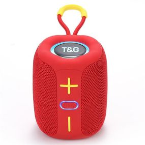 Портативна Bluetooth колонка TG658 8W з RGB підсвічуванням. FY-403 Колір: червоний