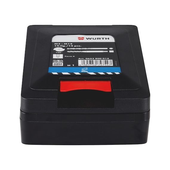 Набір свердел та мітчиків машинних для глухих отворів, сині, HSCo, 14 шт. | Зображення 5