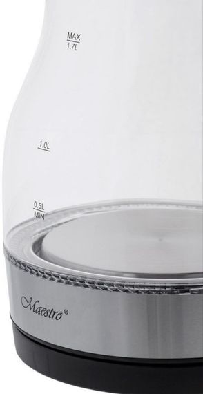 Дисковий скляний електрочайник Maestro MR-061 1.7 л 2000 Вт електричний чайник | Зображення 2