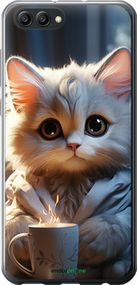 Чохол на Huawei Honor V10 / View 10 Білий кіт "5646u-1579-2448"