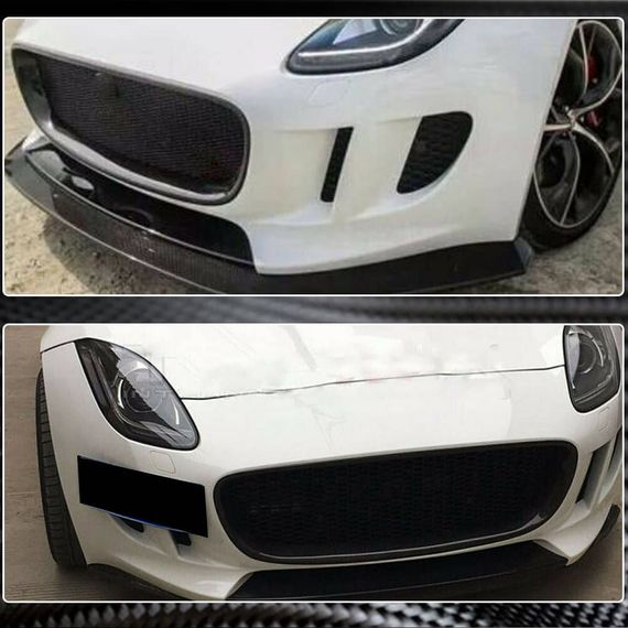 Решітка радіатора (2013-2016, Карбон) для Jaguar F-Type рр | Зображення 2