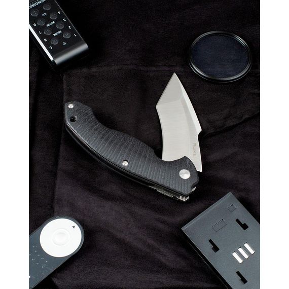 Ніж складаний туристичний Ruike P851-B, (8.9 см) 14C28N / G10 чорний | Зображення 4