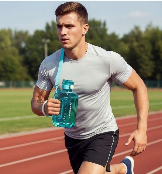 Спортивна пляшка ST-YIBEN (750 мл) — Еко-пластик BPA-free, Бірюзова | Зображення 7