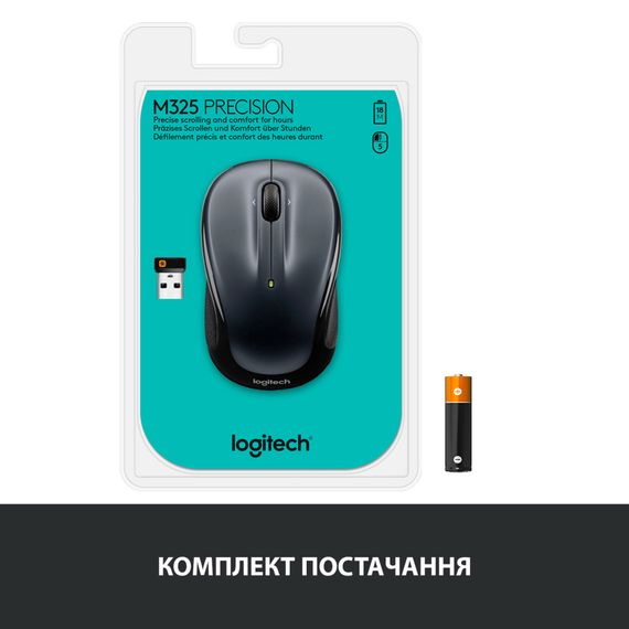 Мишка Logitech M325s Wireless Dark Silver (910-006812) | Зображення 7