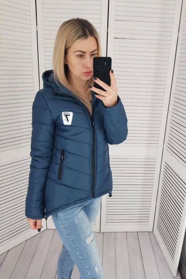 Жіноча демісезонна куртка з емблемою, арт.210/7, пляшка | Зображення 5