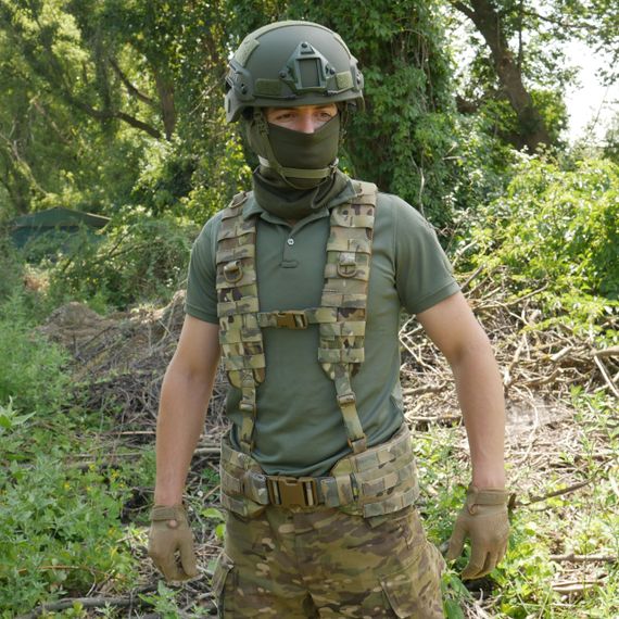 Ремни плечевые (лямки) мягкие для тактических поясов РПС Мультикам | Зображення 5