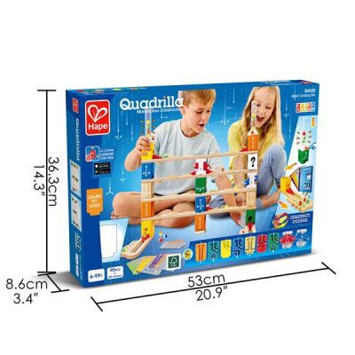 Конструктор Hape лабиринт Quadrilla Программирование основы 130 элементов (E6028) | Зображення 3