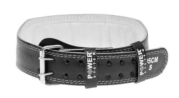Пояс для важкої атлетики Power System PS-3250 Power Basic шкіряний Black XL | Зображення 4