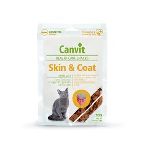 Ласощі для здоров'я шкіри та вовни у котів Canvit Skin & Coat з лососем 100 гр