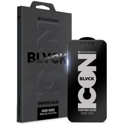 Стекло защитное Armorstandart Dark Mode Apple iPhone 16e/14/13/13 Pro (ARM85814)