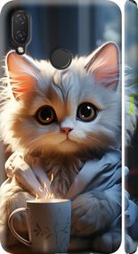 Чохол на Huawei Nova 3i Білий кіт "5646m-1541-2448"