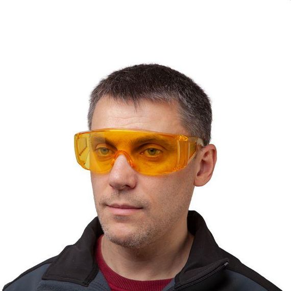 Окуляри захисні жовті, полікарбонат INTERTOOL SP-0082 | Зображення 4