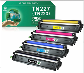 Тонер картридж TN227 TN223, Тонер картридж, комплект 4 шт., для Brother TN-227 TN227BK TN223 TN-223