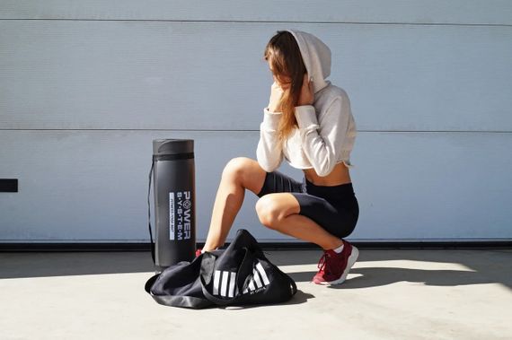 Килимок для йоги та фітнесу Power System PS-4017 NBR Fitness Yoga Mat Plus Black (180х61х1) | Зображення 3