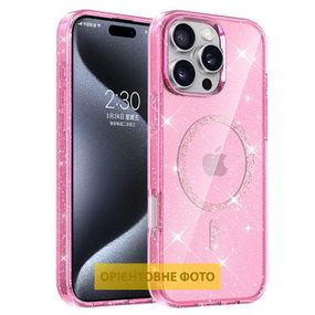 Чохол TPU Eclipse Sparkle (MagFit) для Apple iPhone 16e (6.1") Pink
