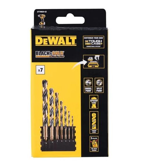 Набір свердел по металу DeWalt Black & Gold (DT70829)