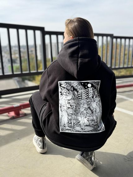 Худі мілітарі міномет чорн | Зображення 1