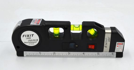 Рівень лазерний Laser Level PRO 3 побутовий 25 см з рулеткою (LV-05) | Зображення 1