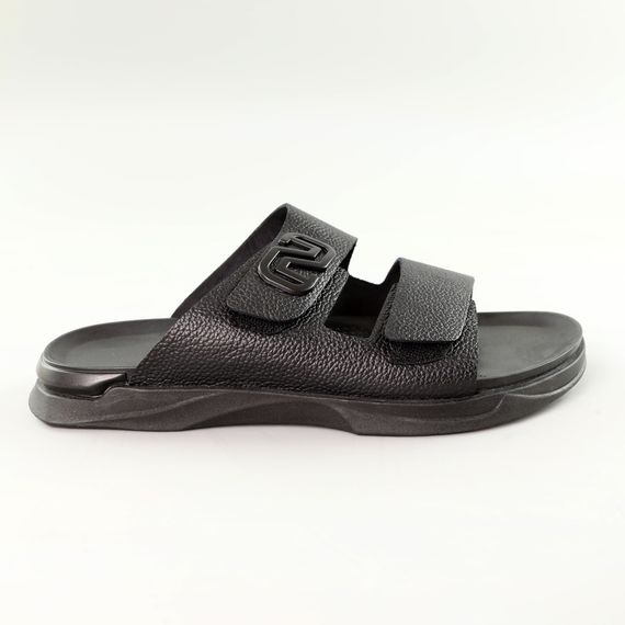 Шльопанці чоловічі шкіряні 589132 Чорні 40 41 42 43 44 45