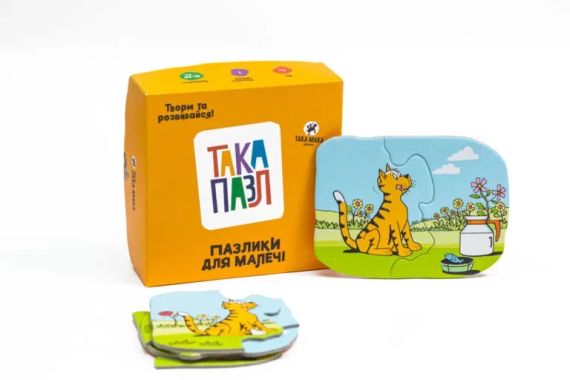 Пазлики для детей “Така Пазл Котик”