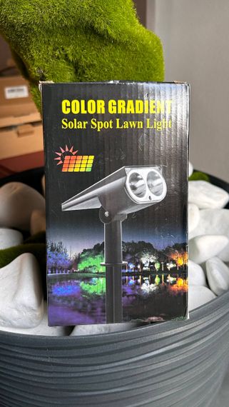 Садовий LED світильник на сонячній батареї Color Gradient Solar Spot Lawn Light | Зображення 9