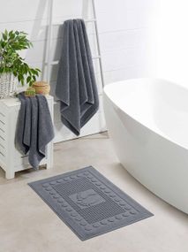 Рушник Zeron 129683 Туреччина 90*50  Махра Сірий