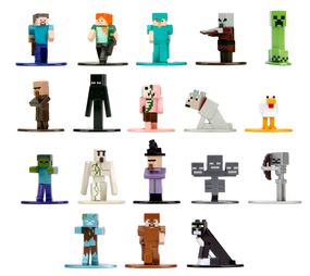 Набор фигурок металлических Minecraft высота 4 см