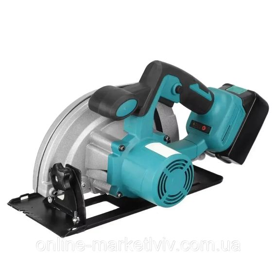 Акумуляторна циркулярна пила Circular Saw X-510 48V з 2 АКБ • Бездротова ручна дискова пила для різання дерева, дощок і листових | Зображення 5