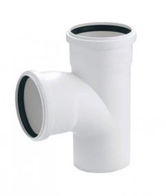 Тройник канализационный Rehau Raupiano Plus, 50-50-87° (121254001)