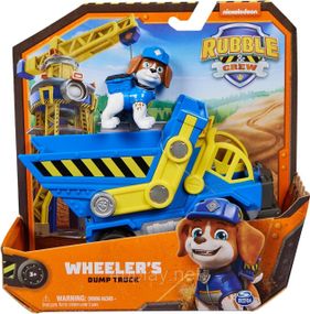 Щенячий патруль Крепыш и команда Самосвал и фигурка Уилера Paw Patrol Rubble & Crew Wheeler’s Dump Truck