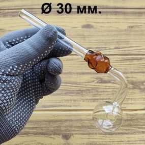 Стеклянная трубка Skull Turn Oil Amber