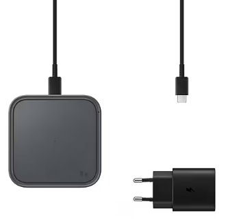 Бездротовий зарядний пристрій Samsung 15W Wireless Charger Pad with TA Dark Gray (EP-P2400TBEGEU) | Зображення 5
