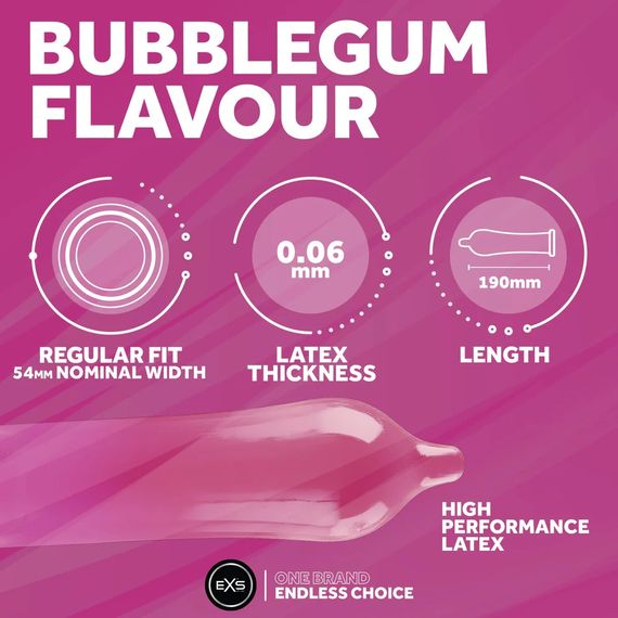 Презерватив - EXS Bubblegum Flavour Condom, 1 шт. | Зображення 4
