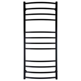 Рушникосушарка UNIO LDE W 1200-500-12 BLK Драбинка Дуга Еліт чорна (21553)