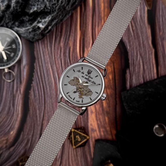 Класичний жіночий годинник Awarder 028L Silver-White Де би не була | Зображення 1