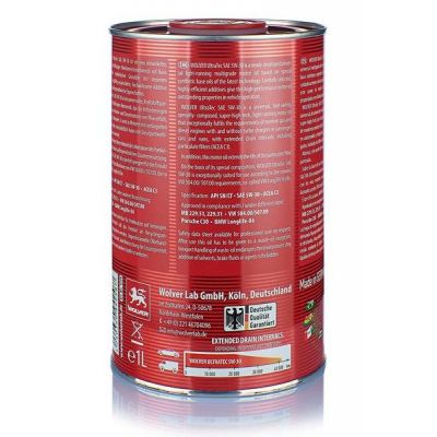 Моторное масло Wolver Ultratec 5W-30 1л (4260360942587) | Зображення 1