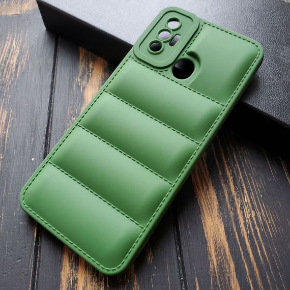 Чохол силіконовий Down Jacket для Tecno Spark 7 колір Зелений