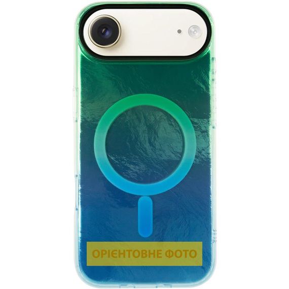 Чехол TPU Shiny Mountain (MagFit) для Apple iPhone 17 Air (6.5") Green / Blue | Зображення 1