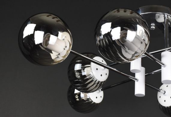 Люстра стельова на 8 лампочок 27194 Білий 26х83х83 см. | Зображення 1